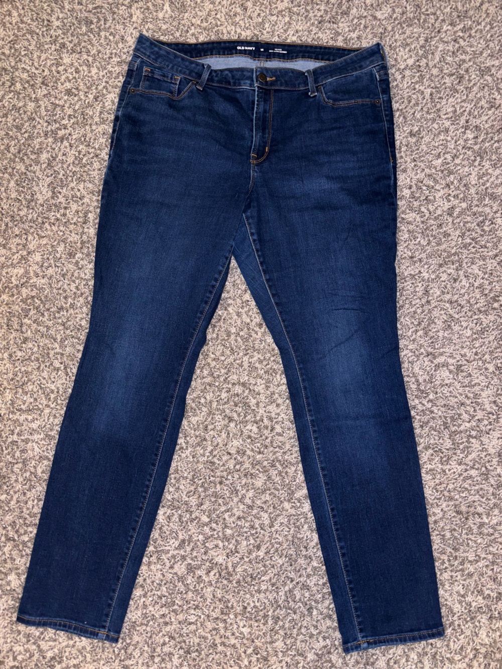 Old Navy Dark Blue Mid-Rise Pop Icon Skinny Jeans
